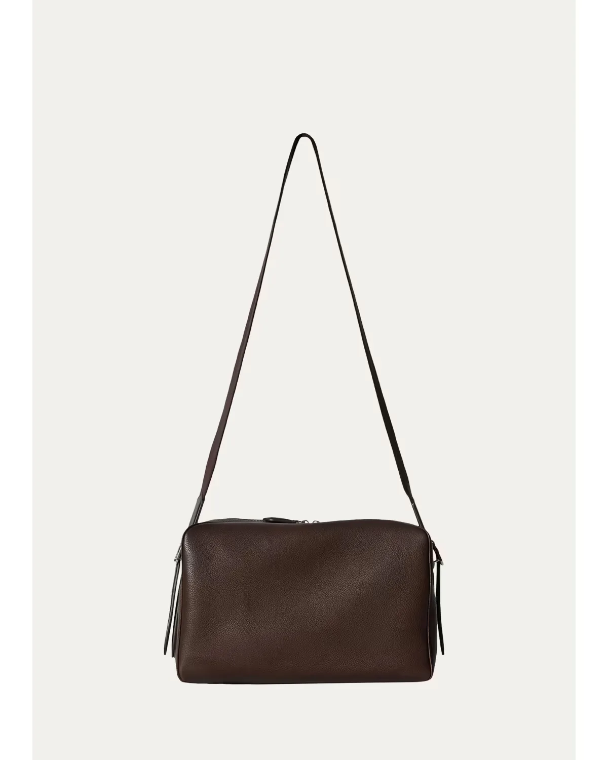 Jerome Grained Leather Crossbody Bag by The Row
