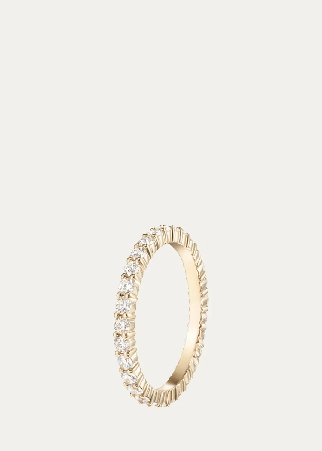 18K Yellow Gold Diamond Thin Sadie Eternity Ring by Melissa Kaye