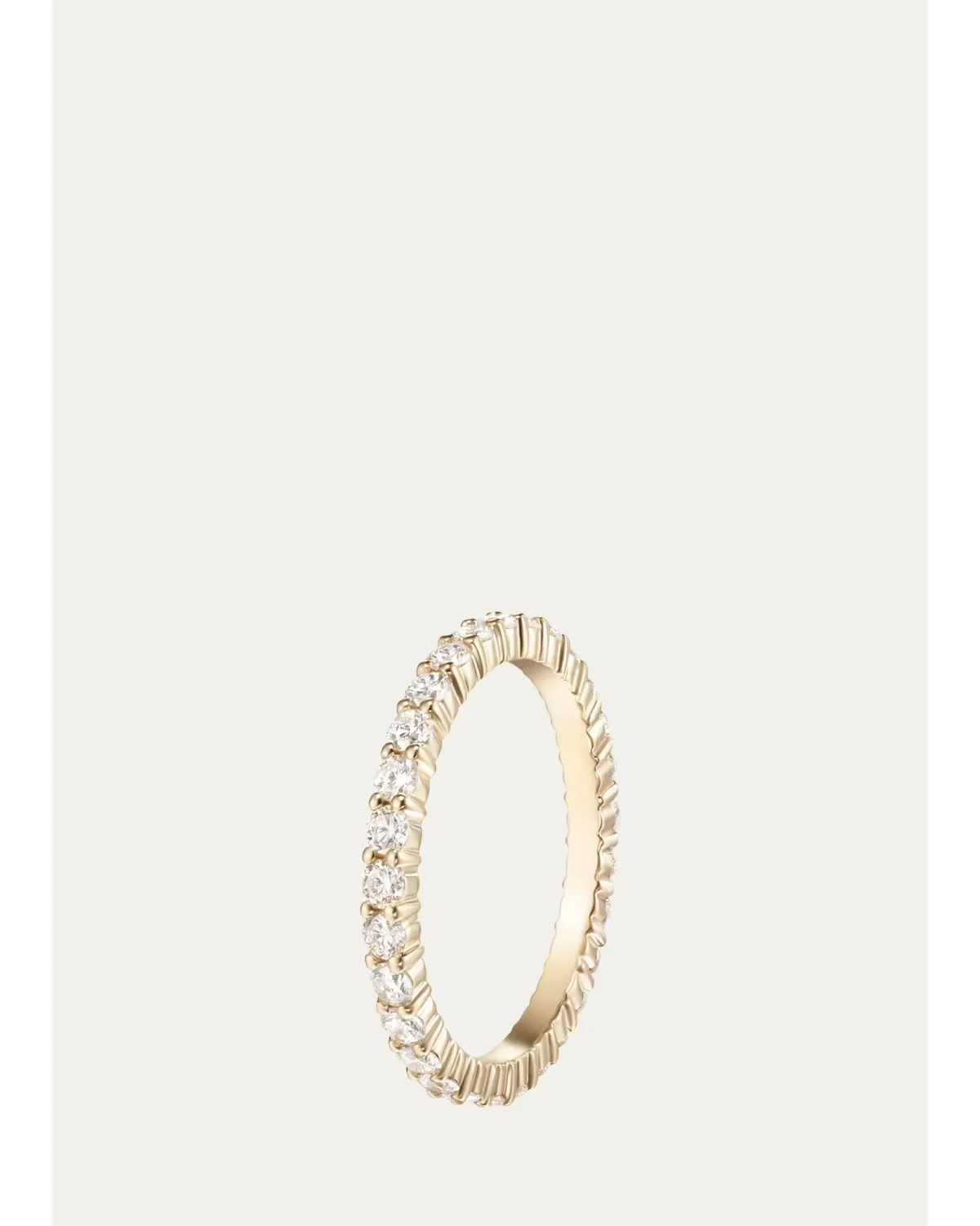 18K Yellow Gold Diamond Thin Sadie Eternity Ring by Melissa Kaye