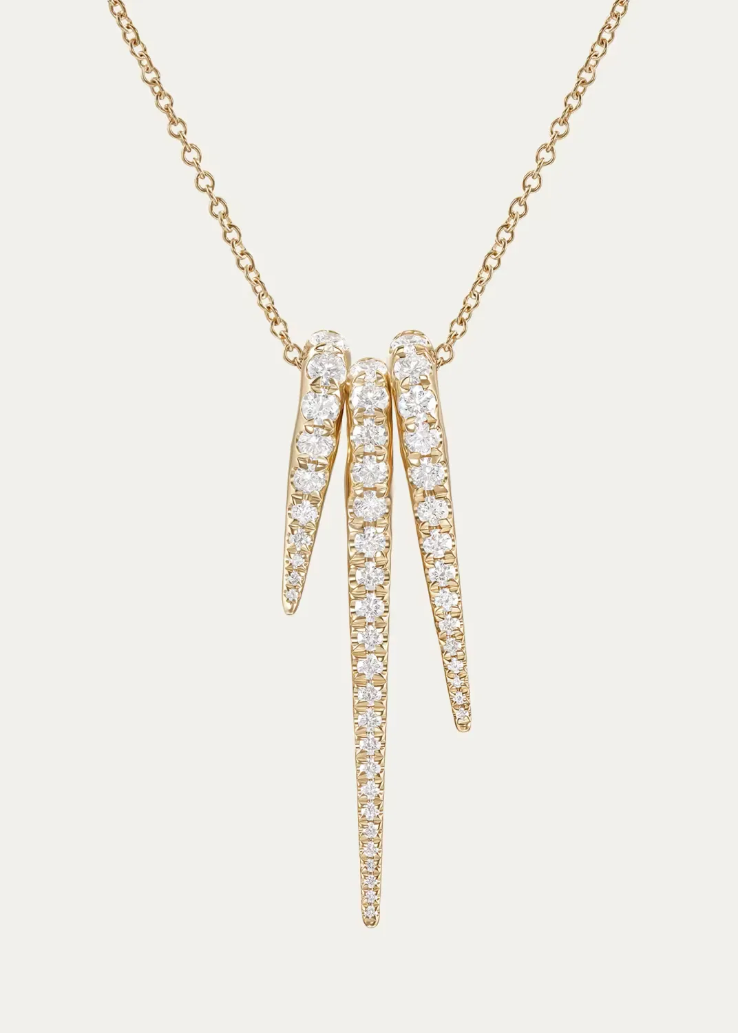 18K Yellow Gold Lola 3-Needle Pendant Necklace by Melissa Kaye