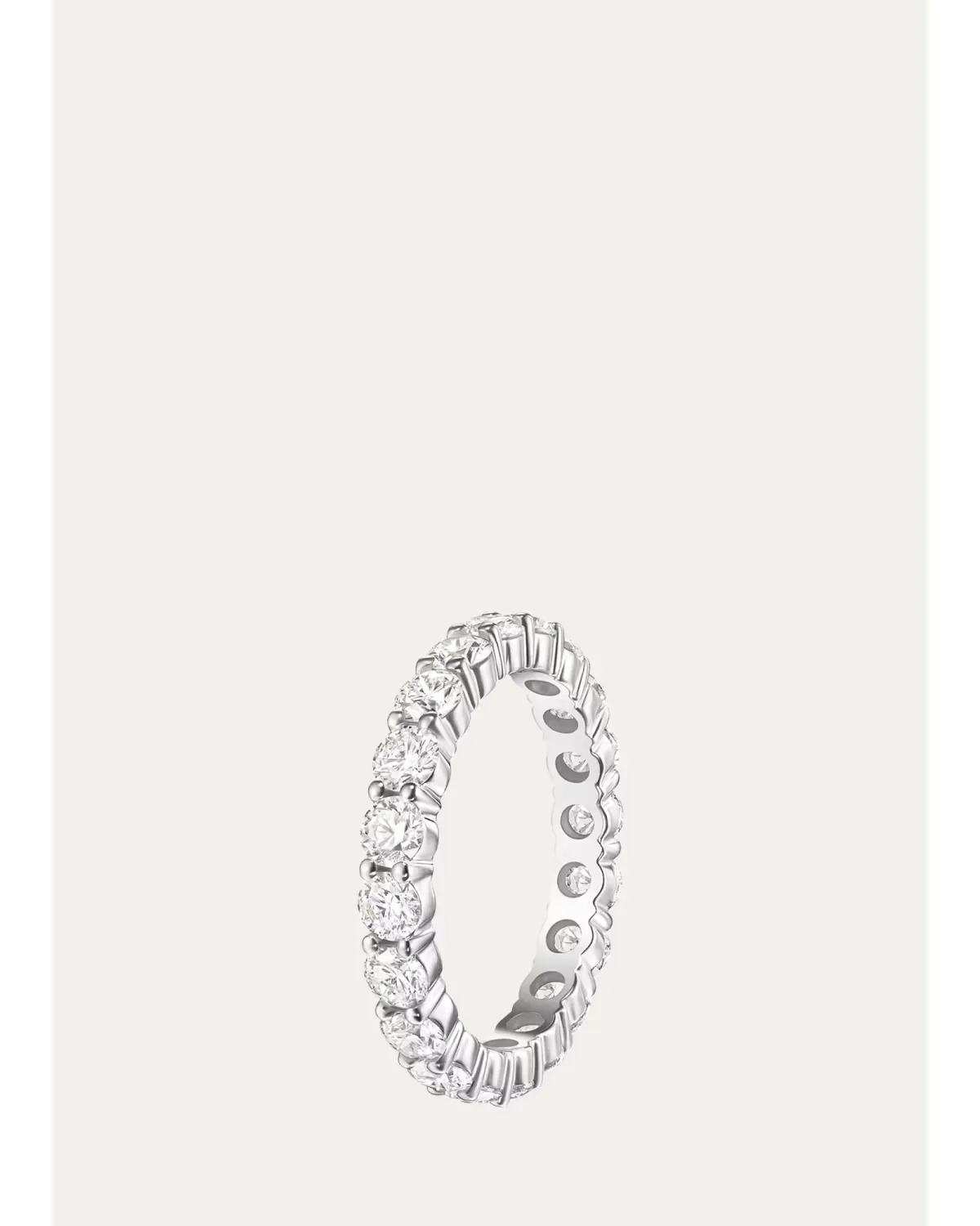 18K White Gold Diamond Sadie Eternity Ring by Melissa Kaye