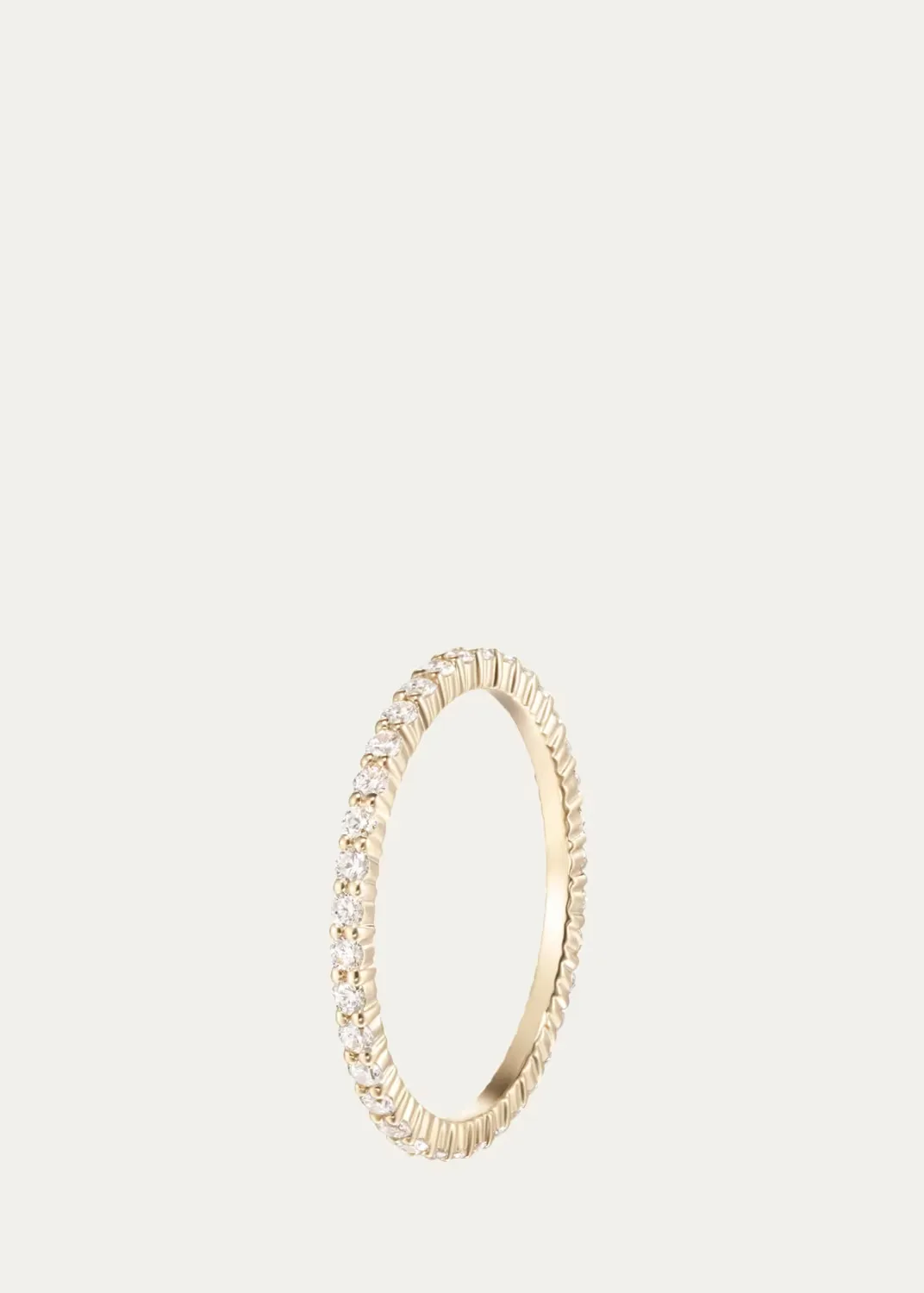 18K Yellow Gold Diamond Ultra-Thin Sadie Eternity Ring by Melissa Kaye