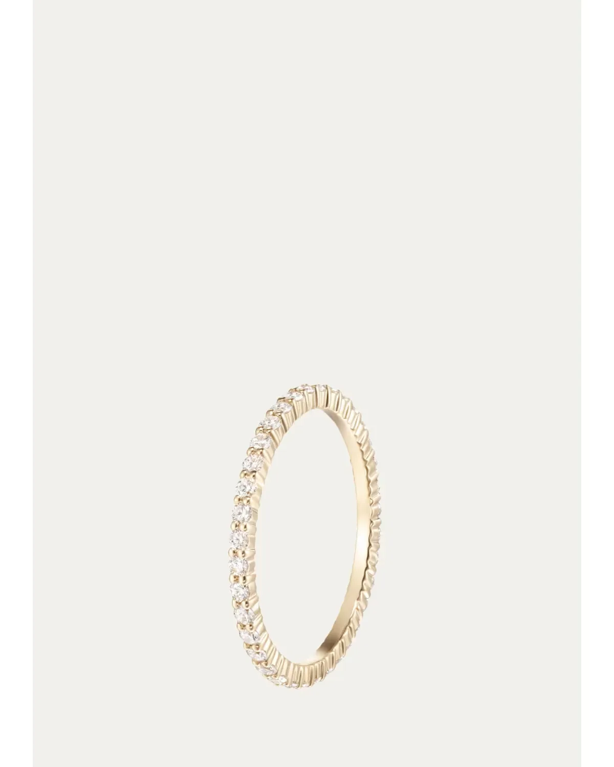 18K Yellow Gold Diamond Ultra-Thin Sadie Eternity Ring by Melissa Kaye