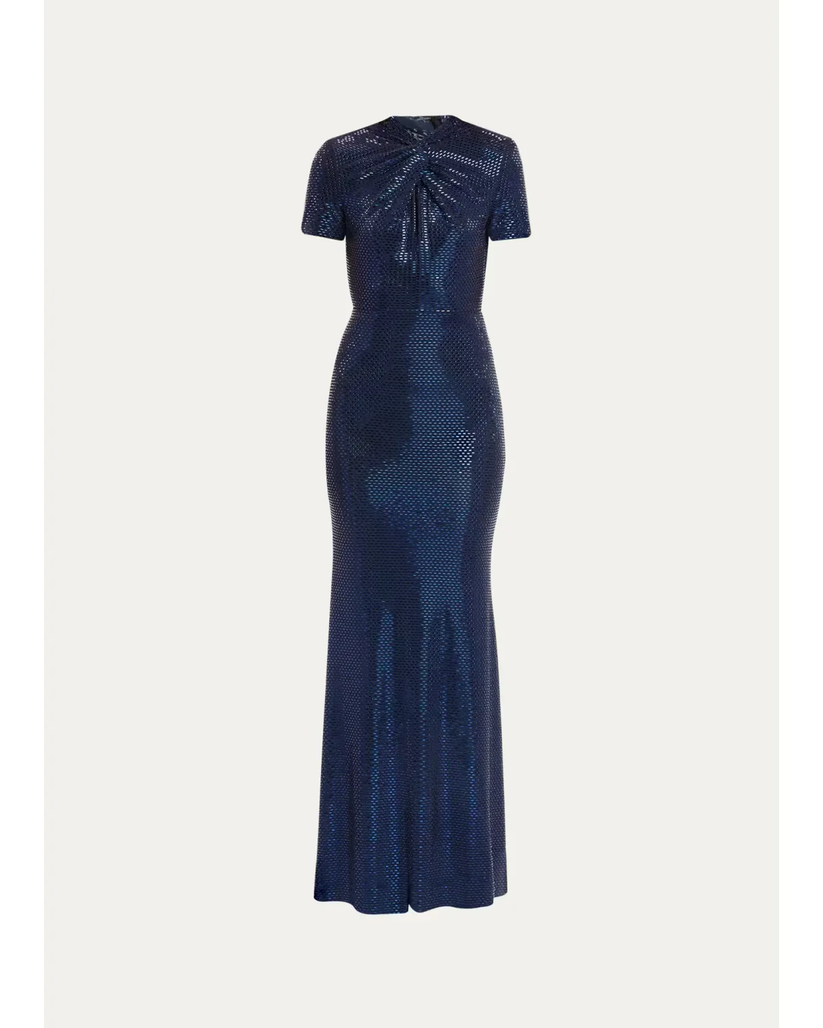 Sequined Mock-Neck Gown by Self Portrait