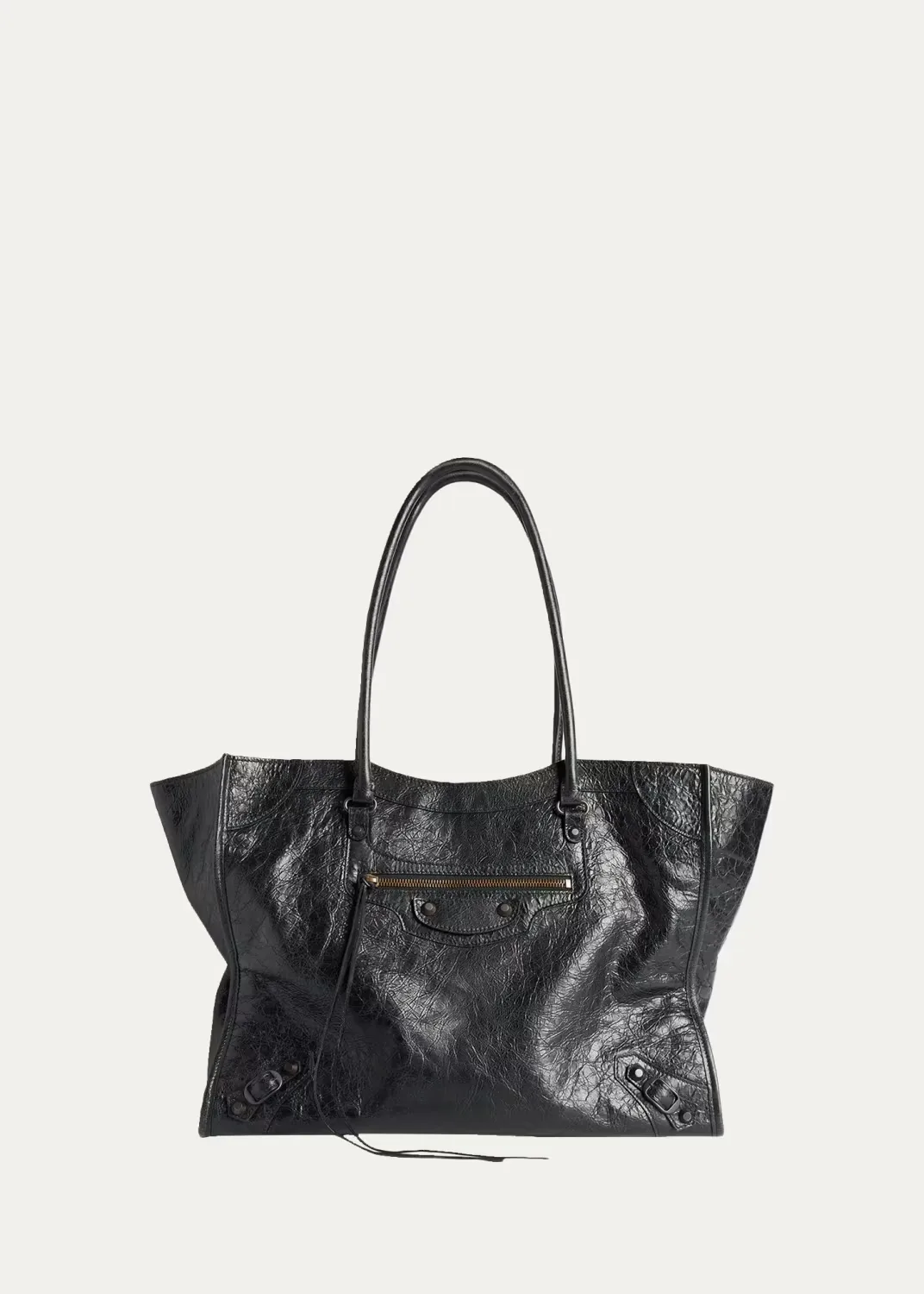 Le City Small Arena Leather Tote Bag by Balenciaga
