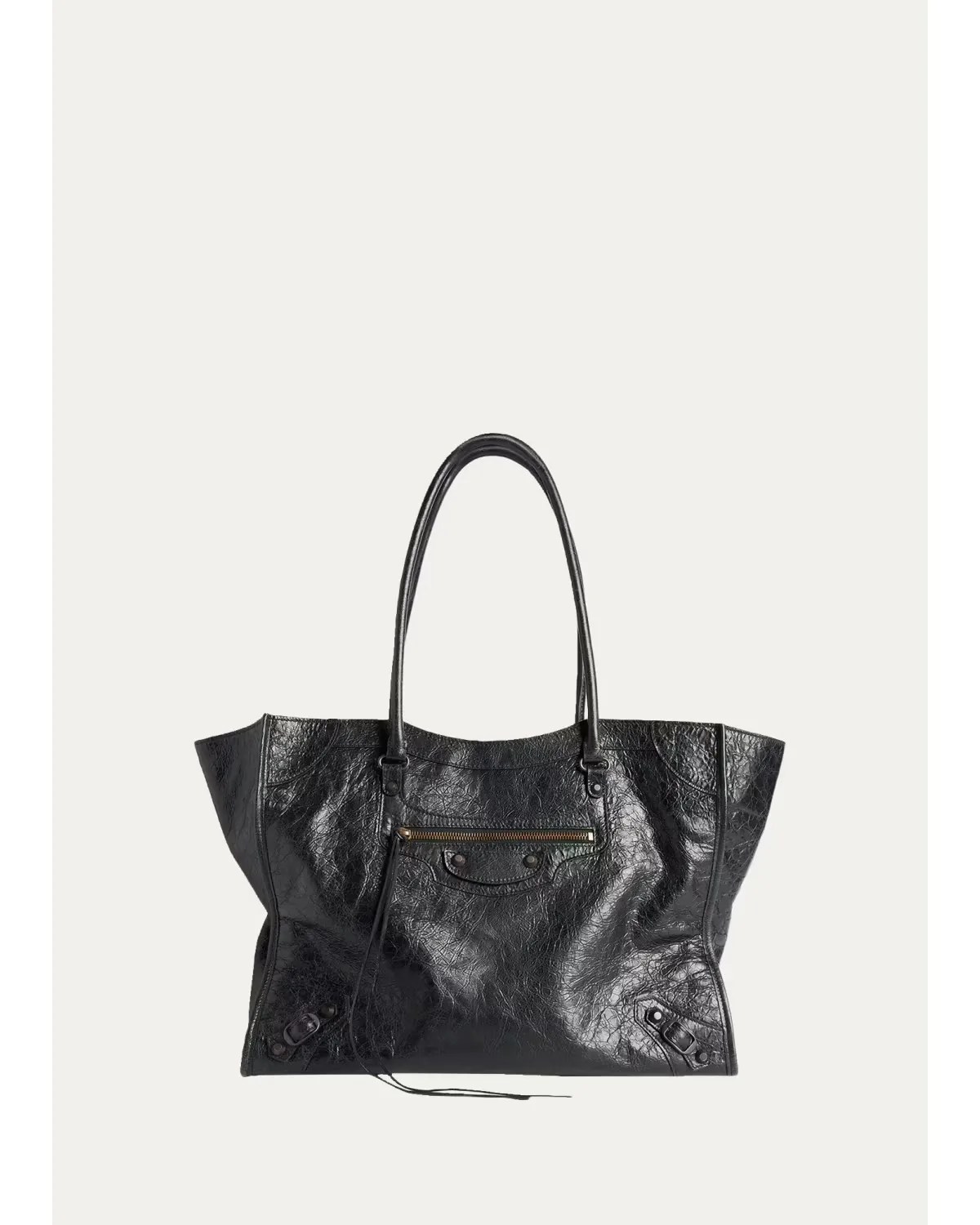Le City Small Arena Leather Tote Bag by Balenciaga
