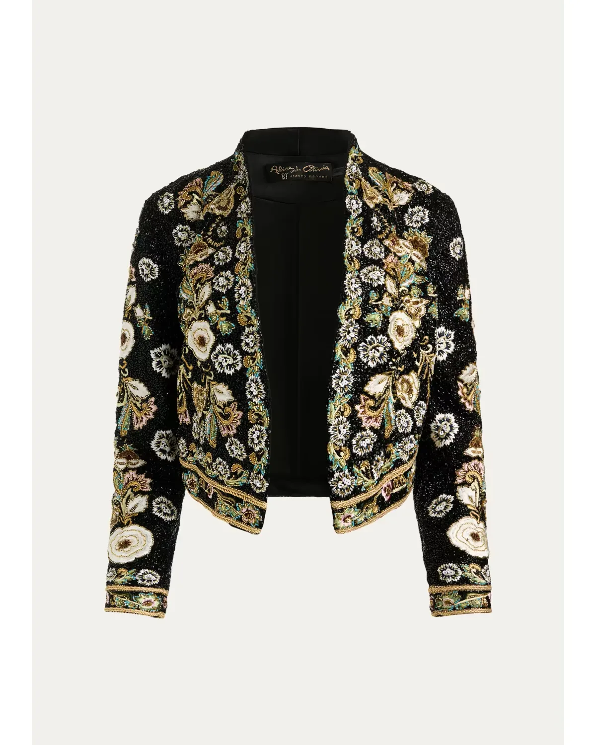 Harvey Embellished Embroidered Jacket by Alice + Olivia
