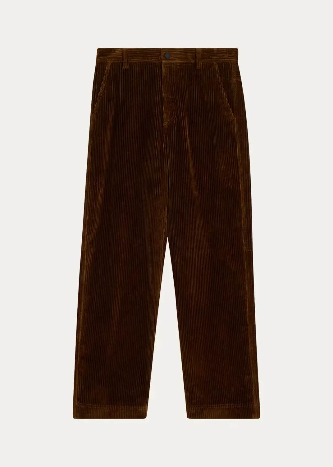 Corduroy Straight-Leg Trousers