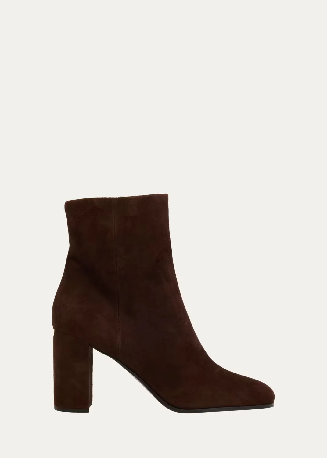 85mm Triangle Logo Suede Ankle Boots