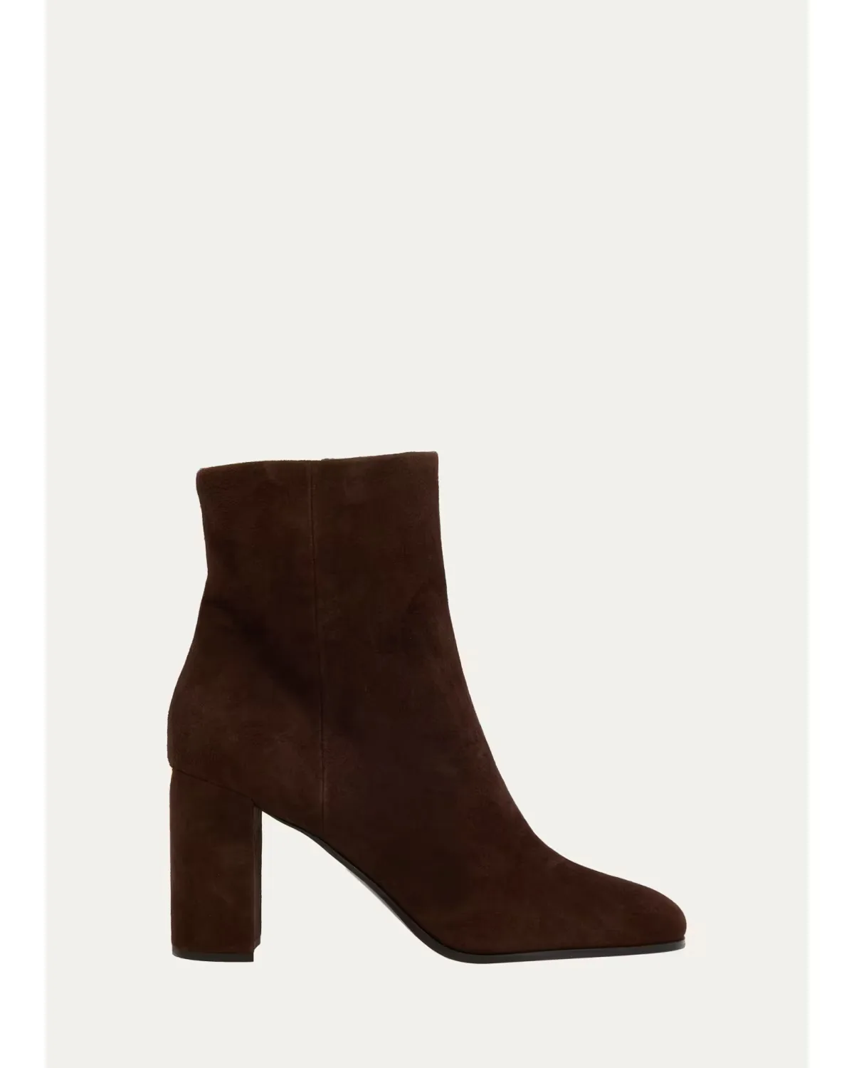 85mm Triangle Logo Suede Ankle Boots by Prada