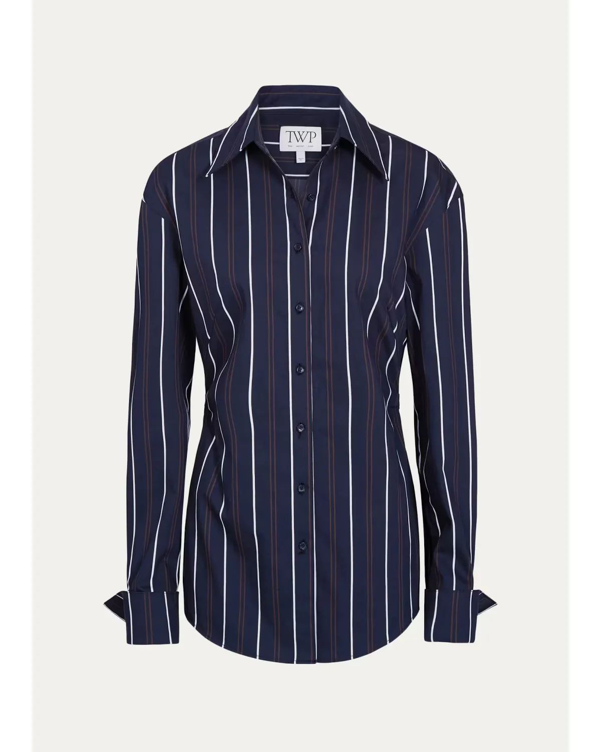 The Night We Met Striped Cotton-Blend Shirt by TWP