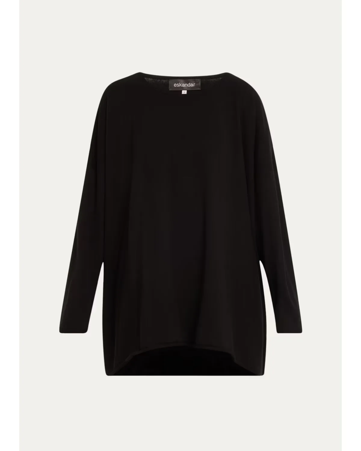 A-Line Bateau Neck Cashmere Sweater by Eskandar