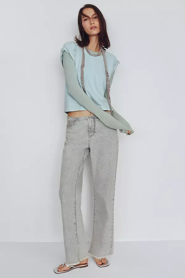 Saphhi Low Rise Straight Leg Jeans by Pilcro