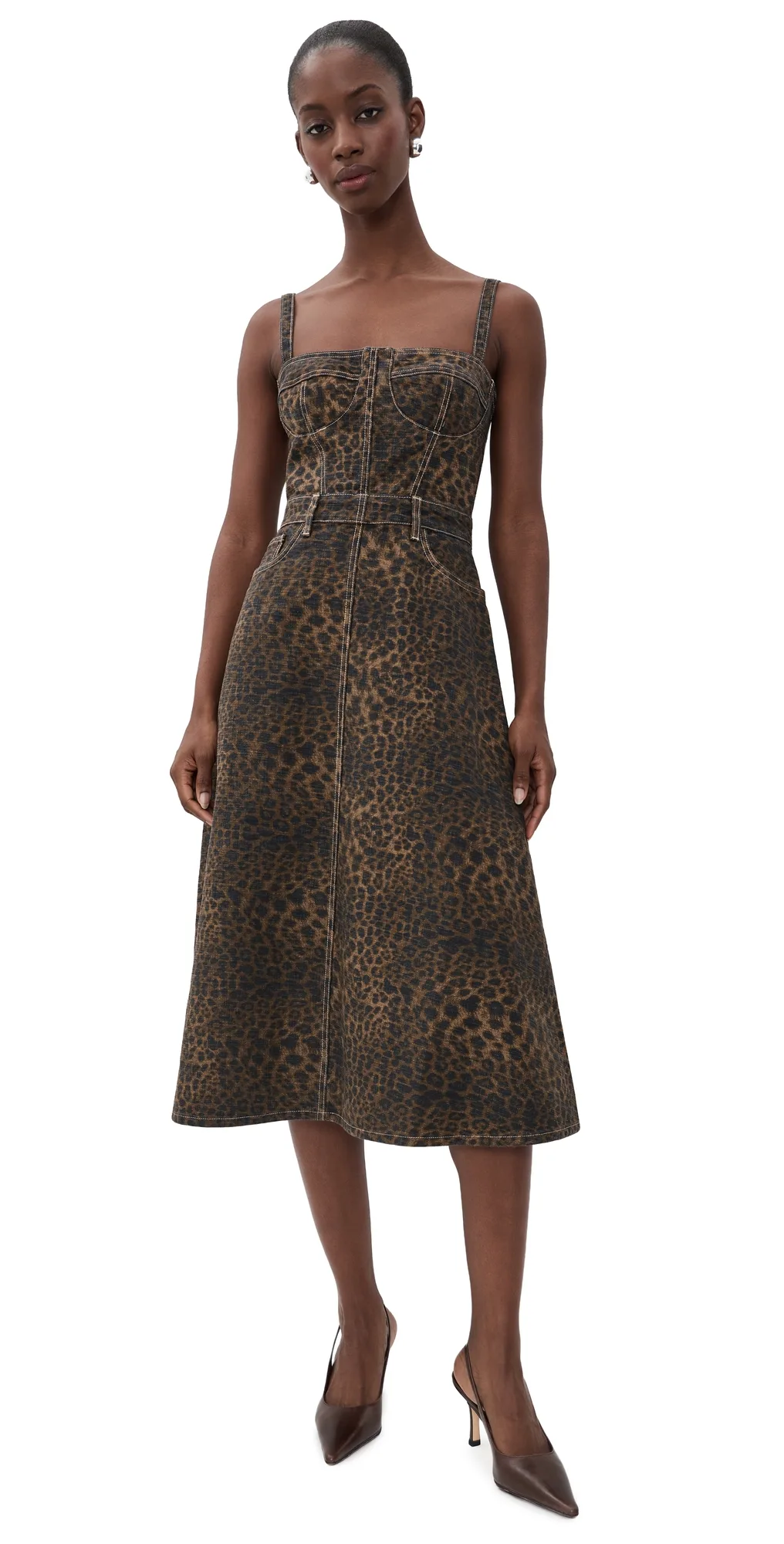 Jovie Bustier Midi Dress by L'AGENCE
