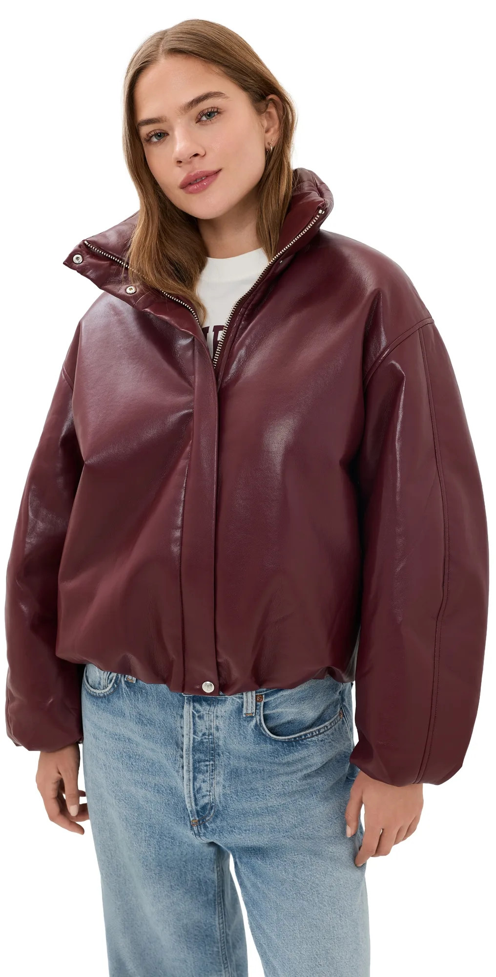 Cyrus Recycled Leather Jacket by ANINE BING