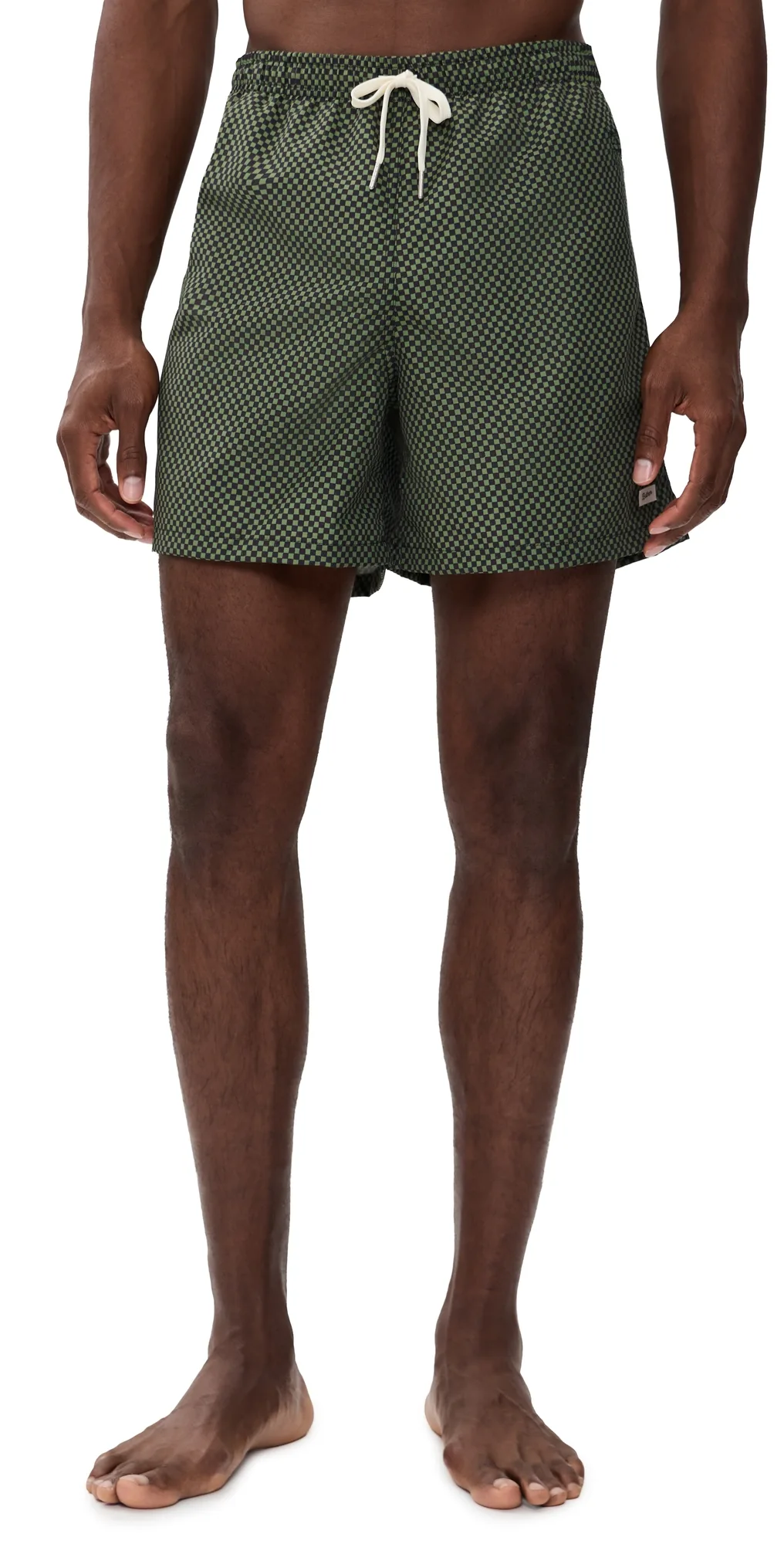 Clover Checker Swim Trunks by Bather
