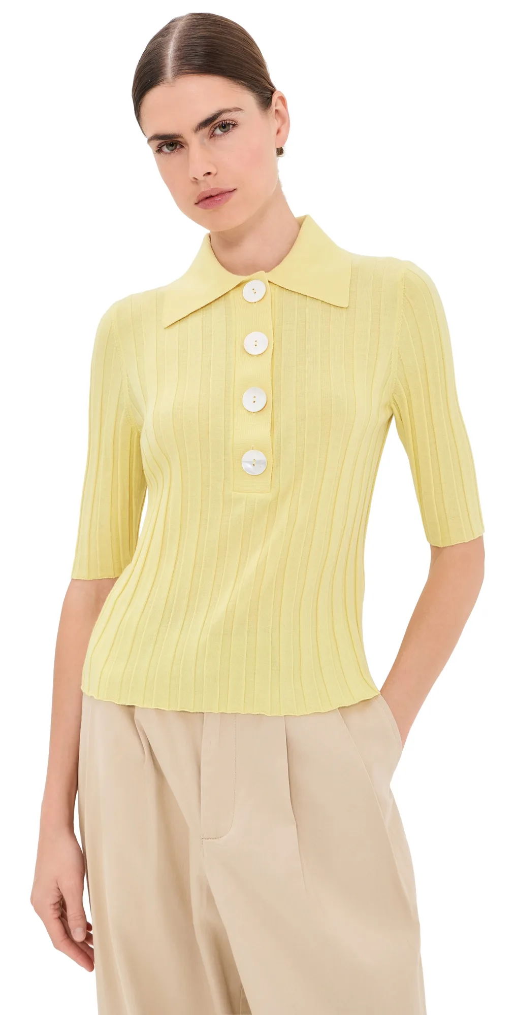 Sugarman Polo Knit Top by Nackiye