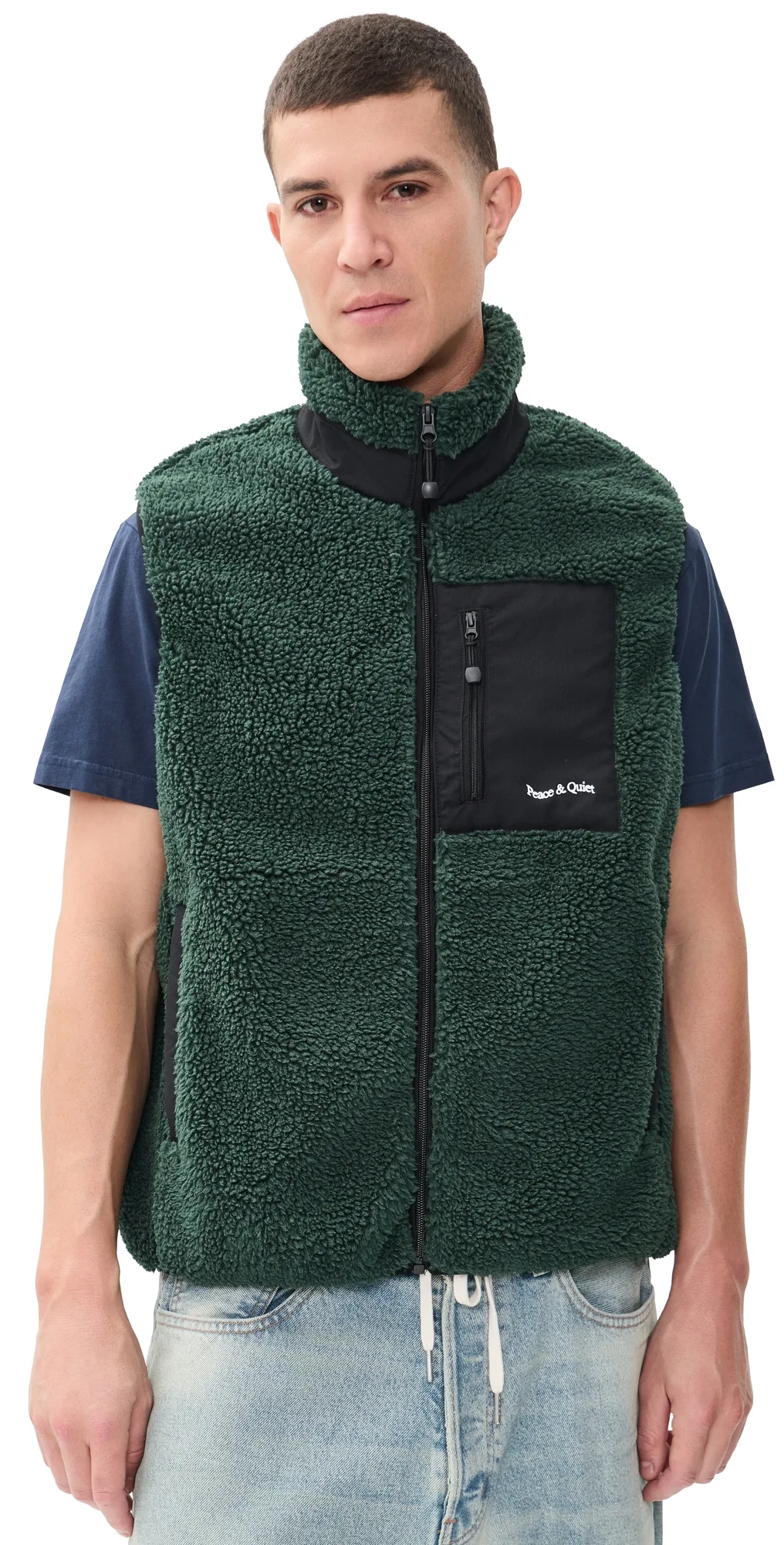 Wordmark Sherpa Vest by Museum of Peace and Quiet
