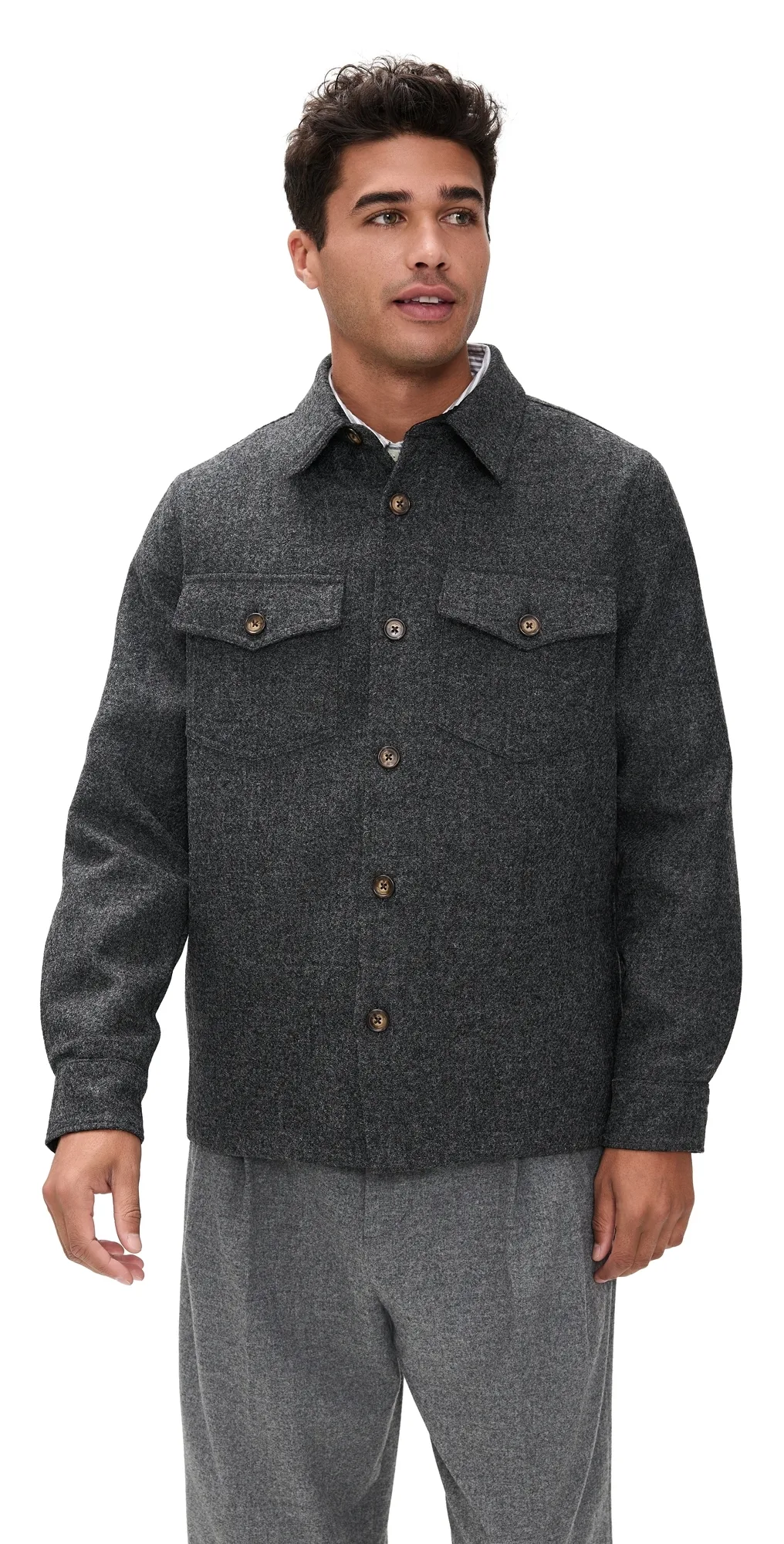 Portuguese Flannel Wool Field Shirt Jacket