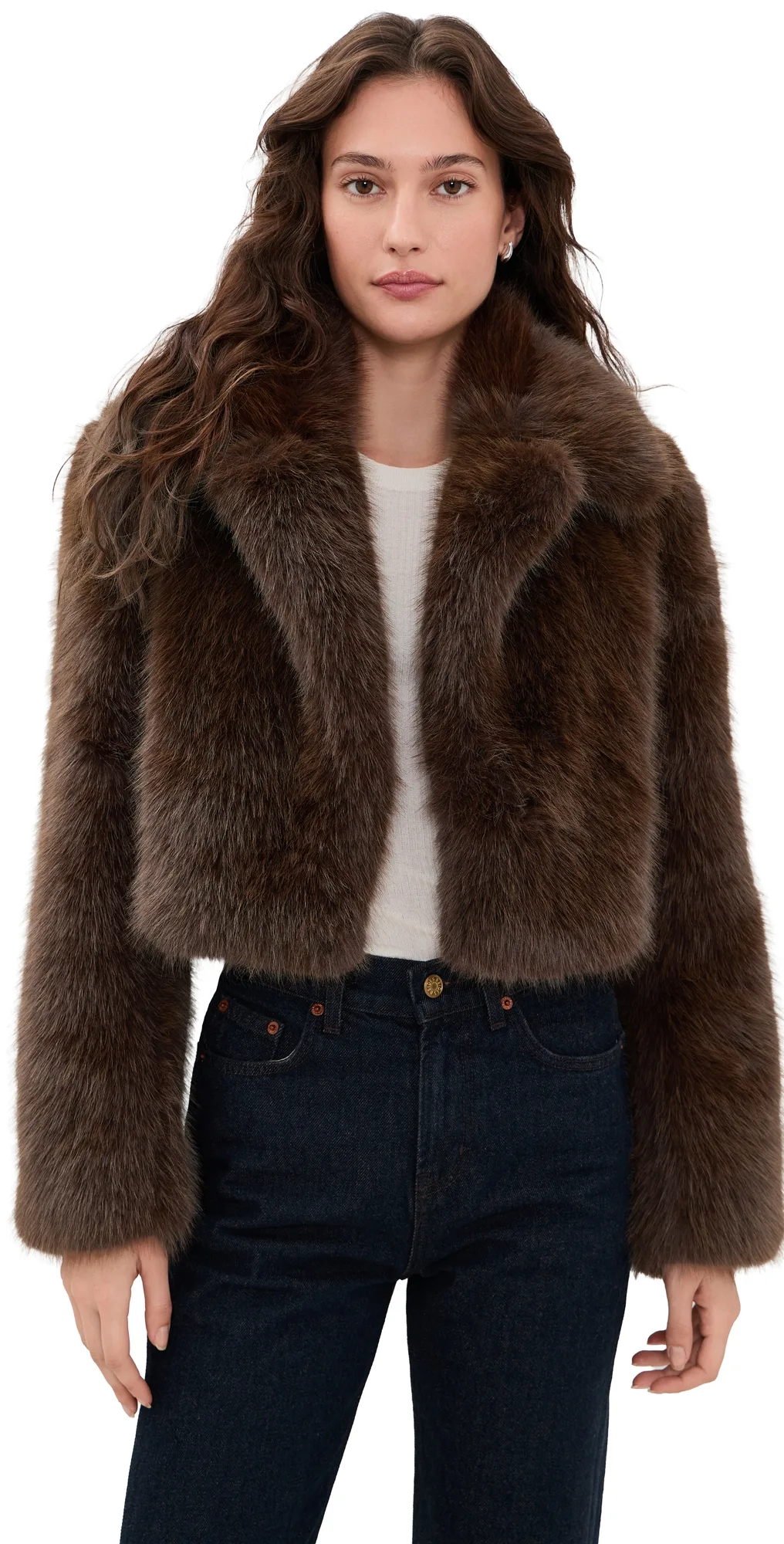 Stroma Faux Fur Jacket by LoveShackFancy