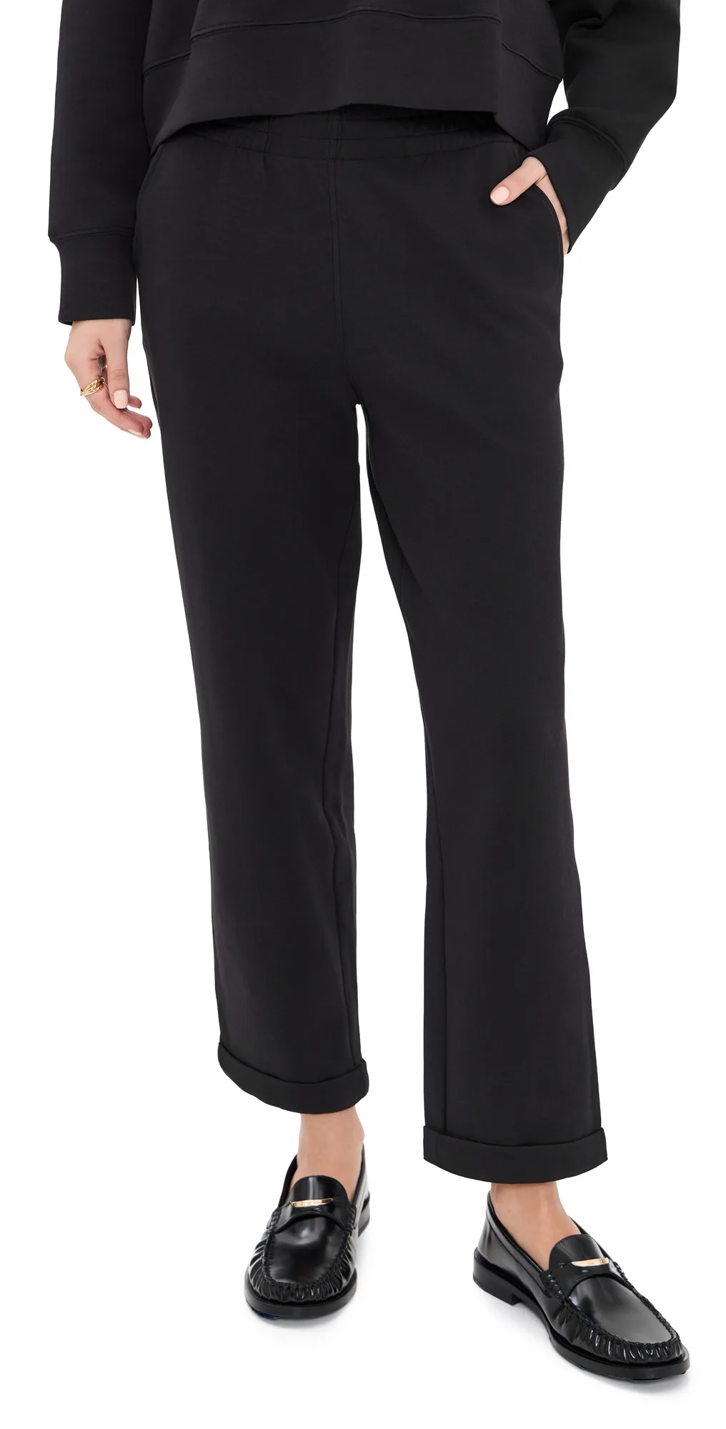 Flat Front Cuffed Pants by perfectwhitetee