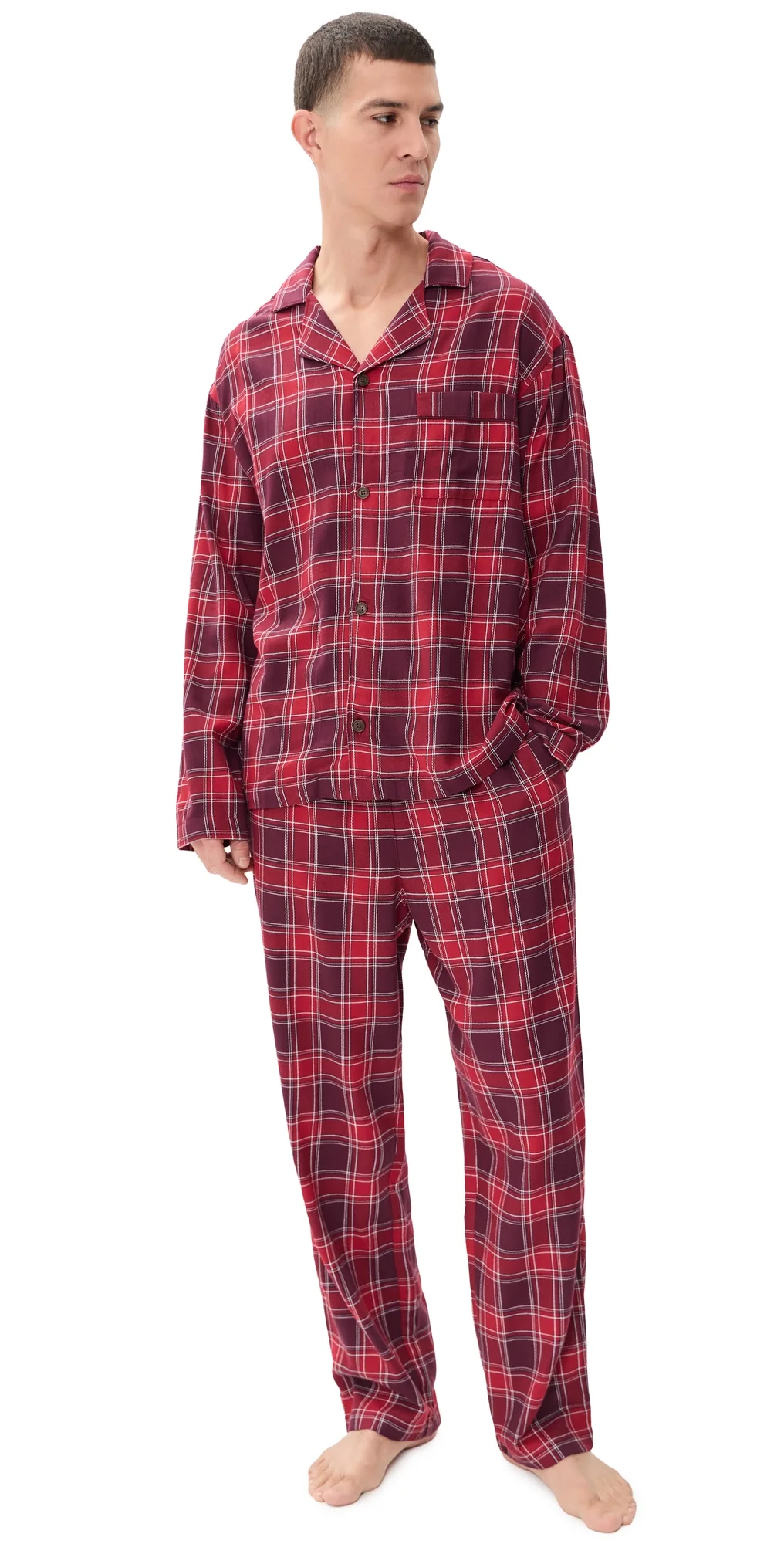 Flannel Long Pajama Set by Eberjey