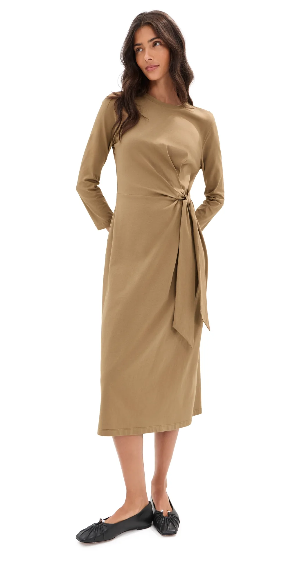Gwen Long Sleeve Midi Dress by LE BOP