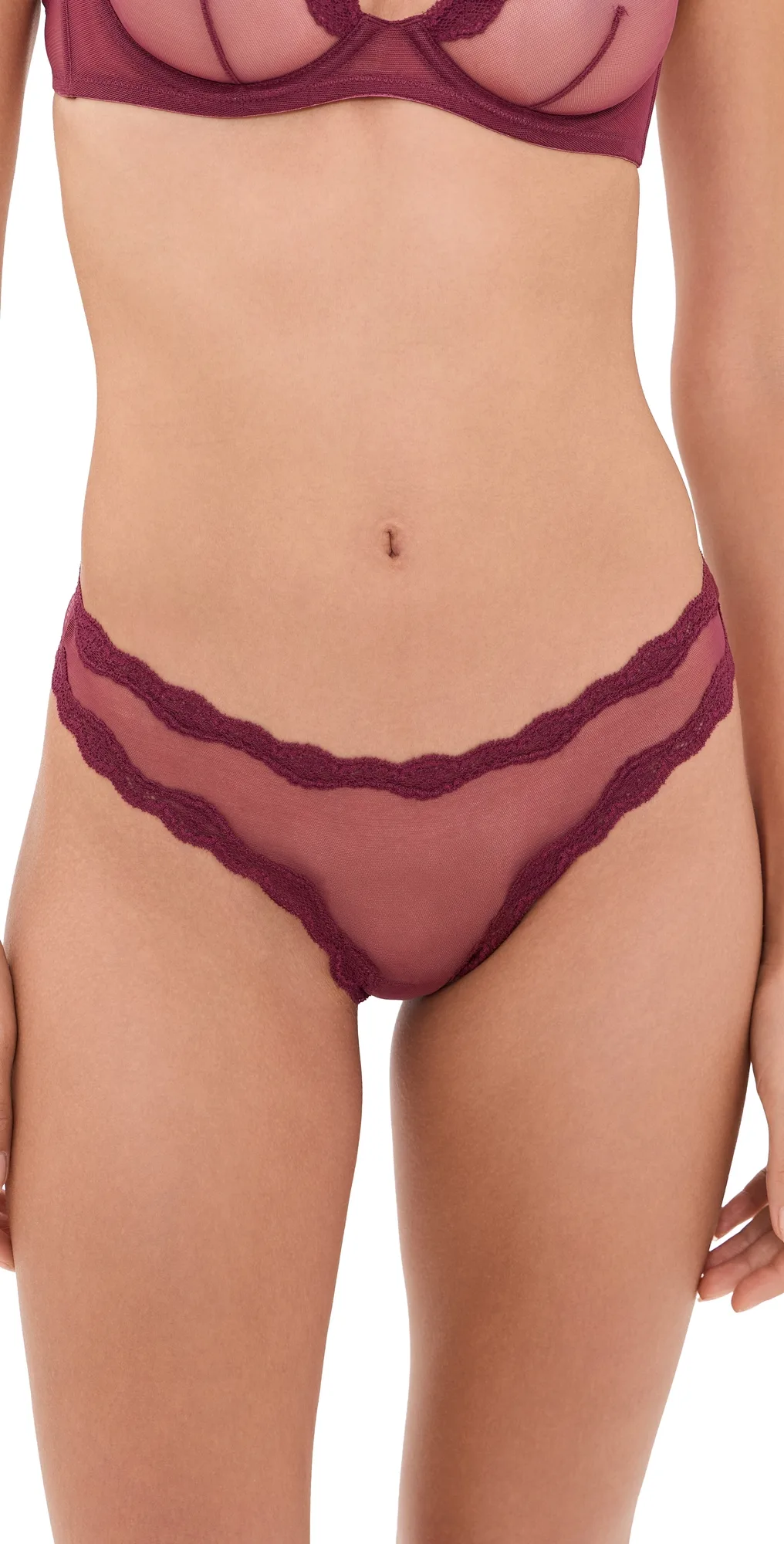 Sheer Tulle Thong by Fleur Du Mal
