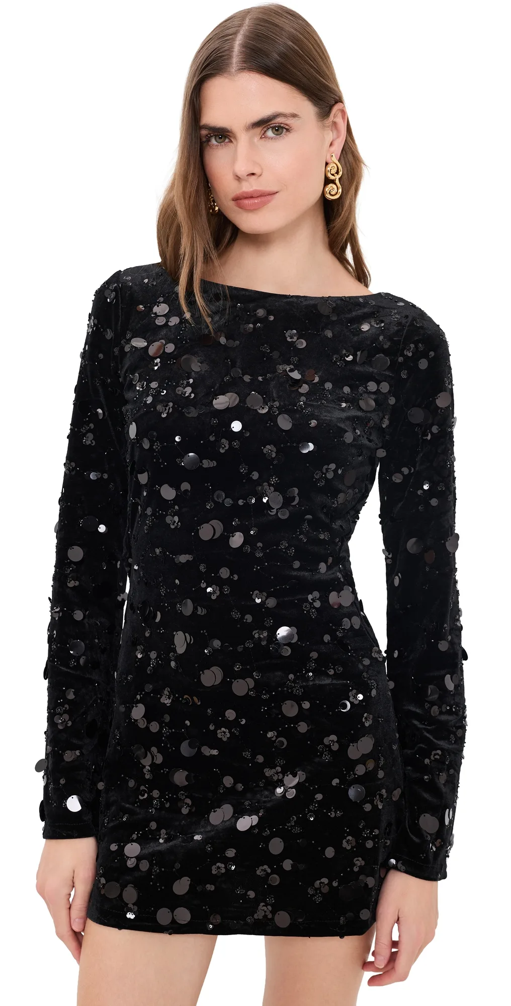 Sequin Velvet Mini Dress by Bailey Rose
