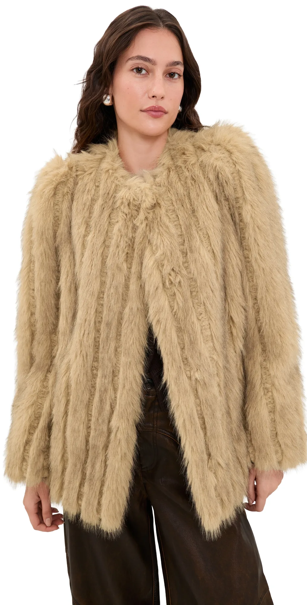 Sawyer Faux Fur Jacket by STAND STUDIO