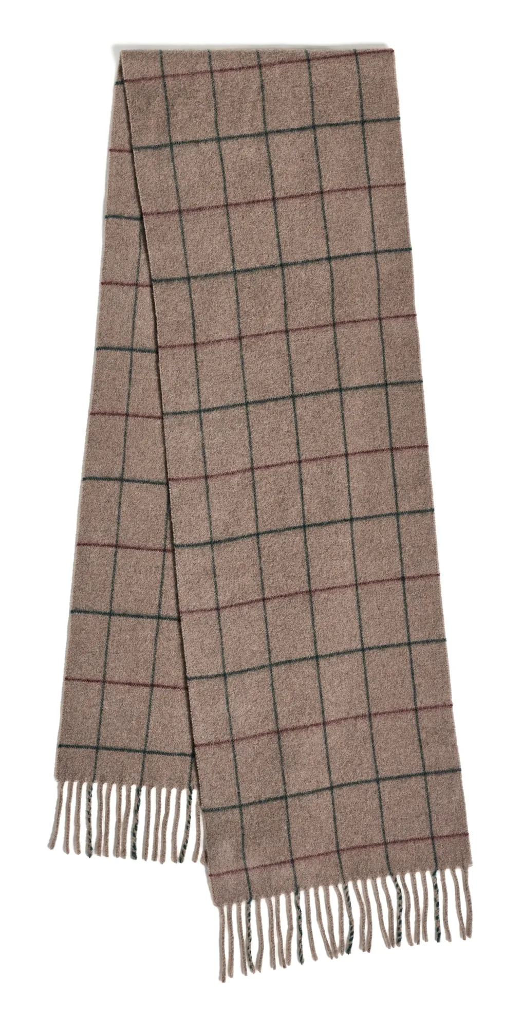 Cashmere Blend Windowpane Scarf