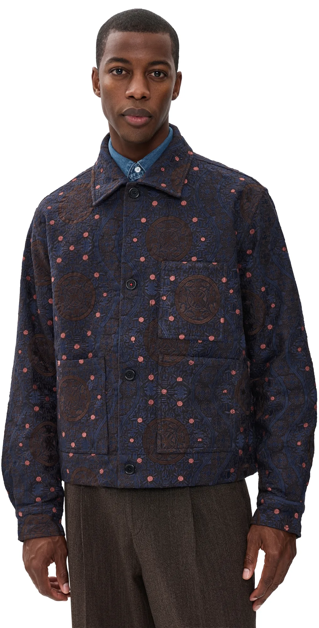 Bodhi Khadi Cotton Embroidery Jacket by Kardo