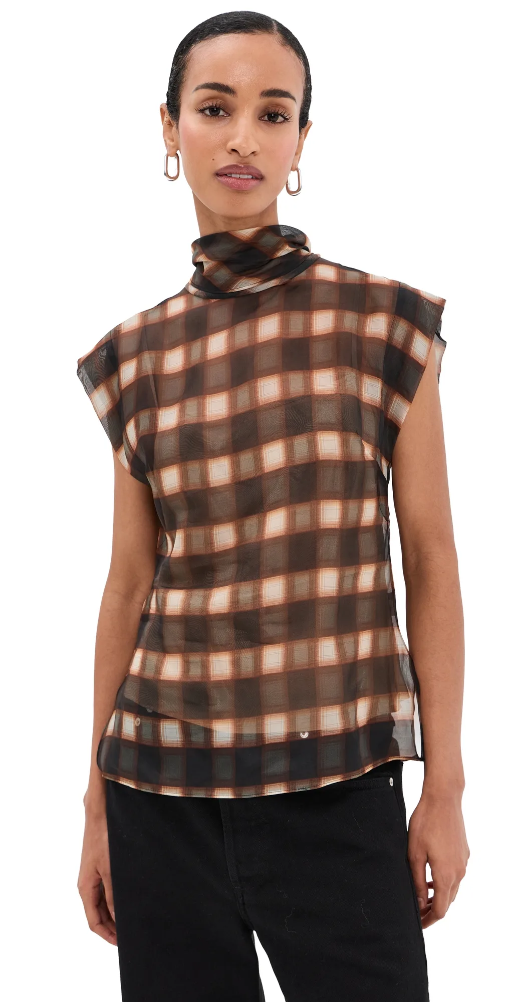Organza Shoulder Tie Blouse by Monse