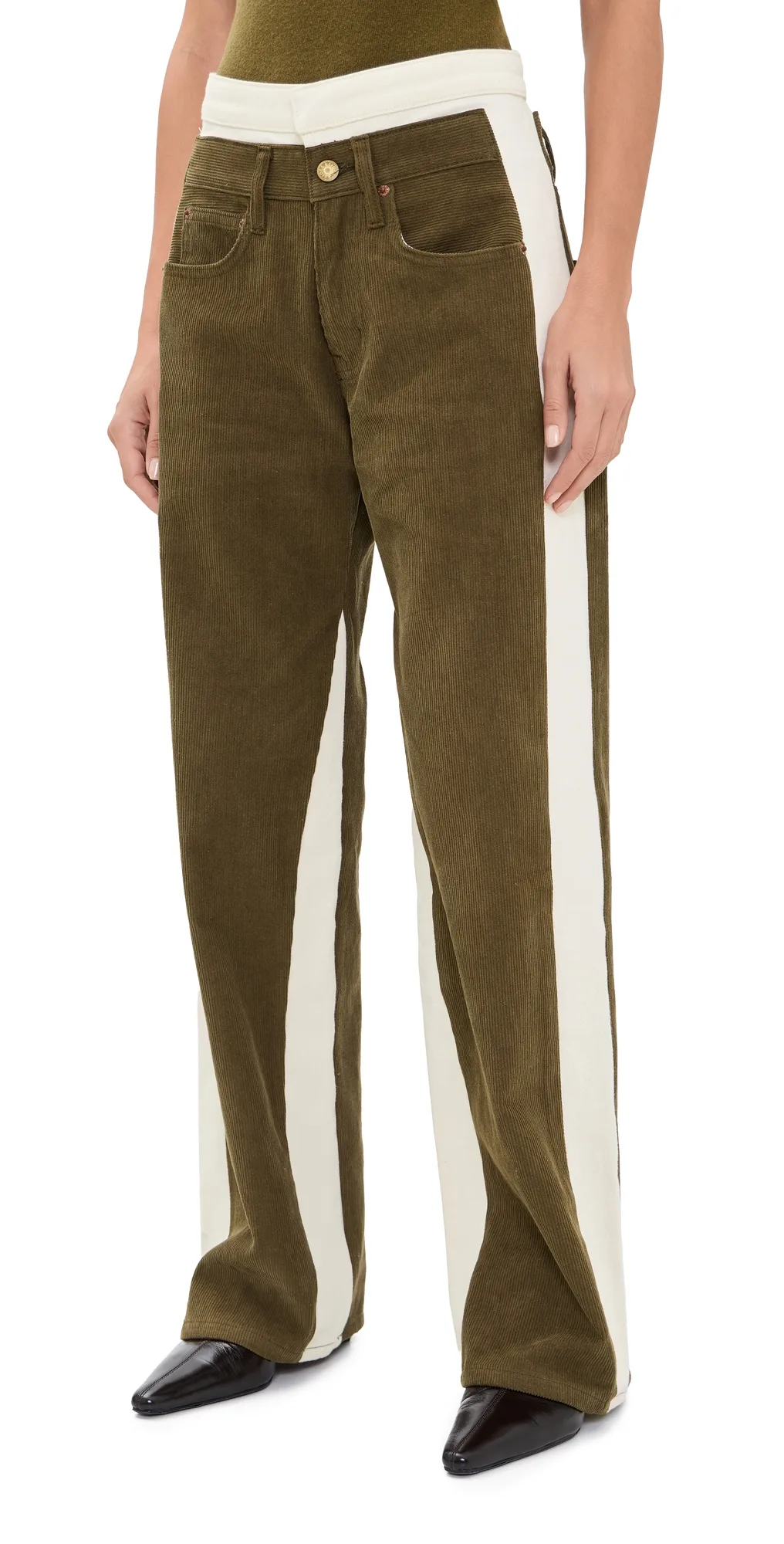 Double Waistband Jeans by B Sides