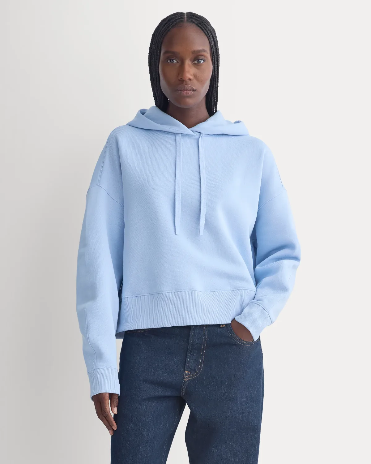 Cropped Luxe Fleece Hoodie by Everlane