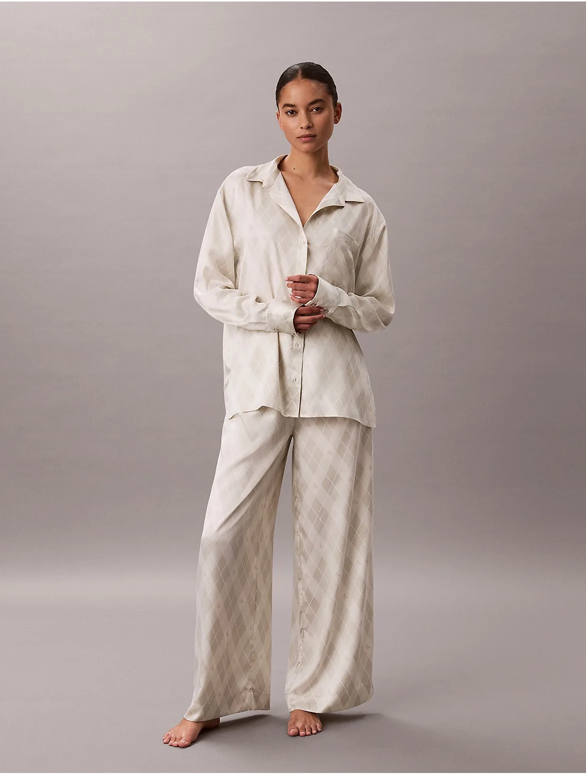 Satin Sheen Sleep Pants by Calvin Klein