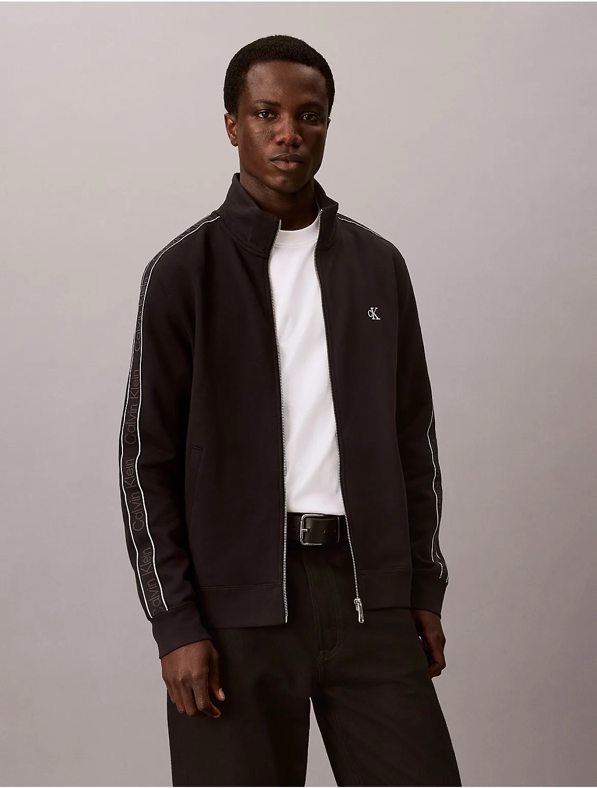 Logo Tape Full Zip Jacket by Calvin Klein