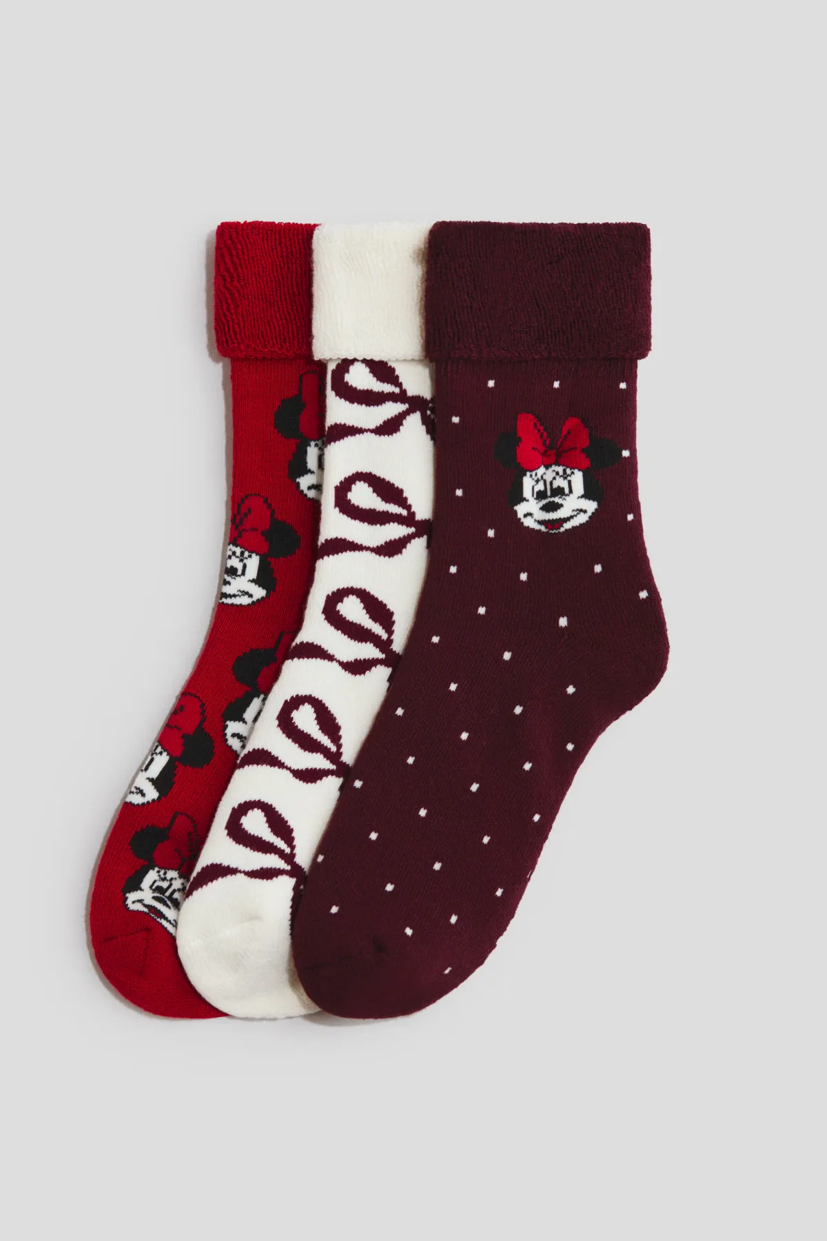 3-Pack Motif-Detail Terry Socks by H&M