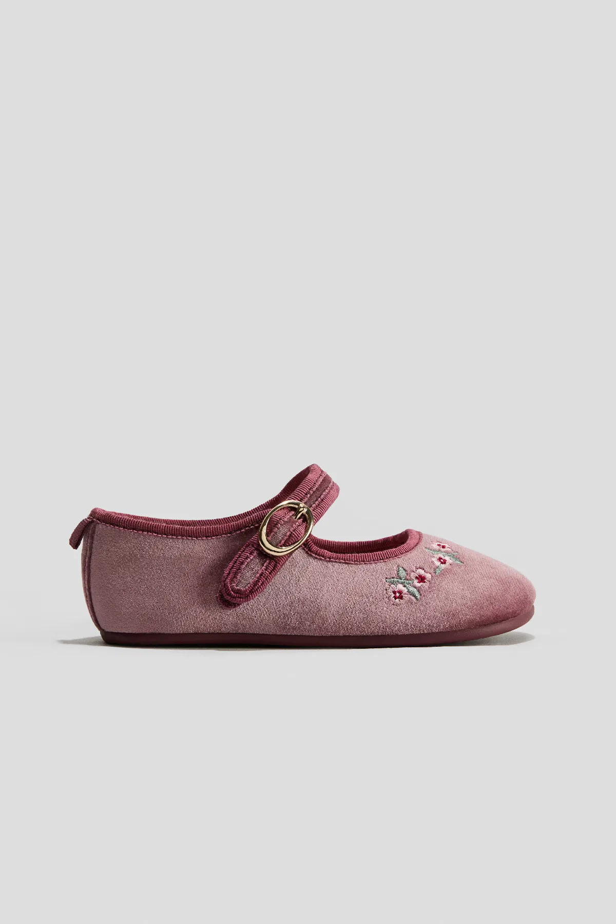 Embroidered-Detail Barefoot Mary Janes by H&M