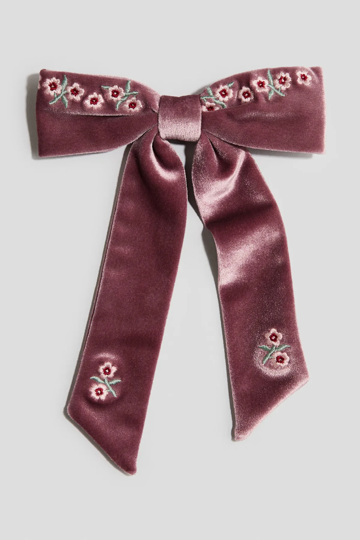 Embroidered Bow-Detail Hair Clip by H&M