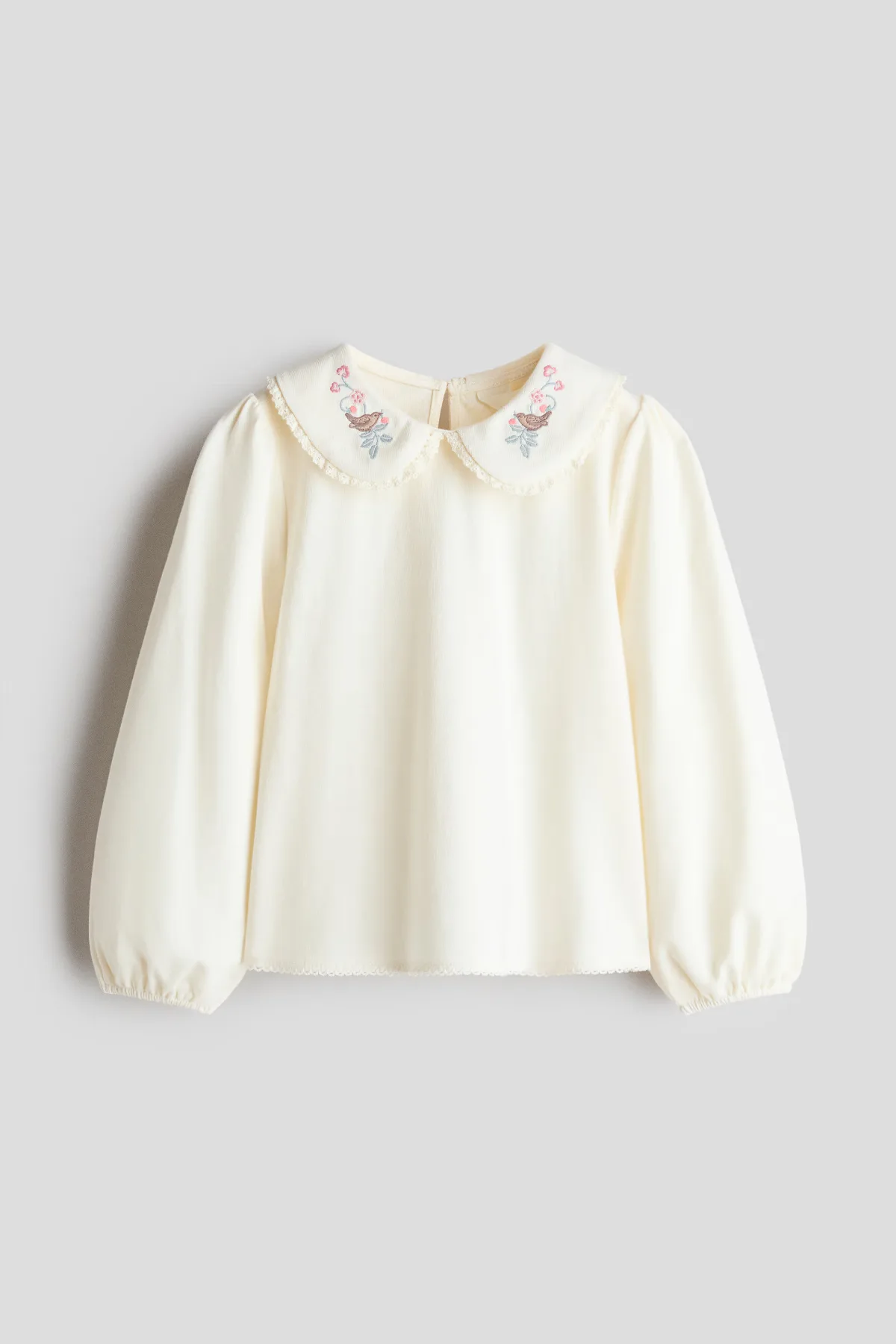 Embroidered-Detail Cotton Blouse by H&M