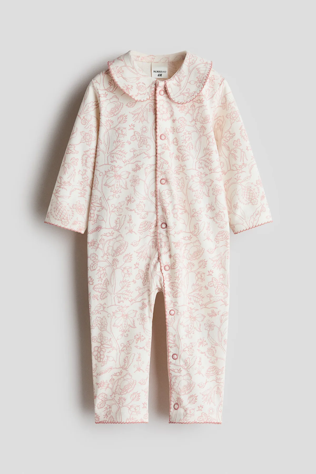 Patterned Cotton Pajama Jumpsuit by H&M