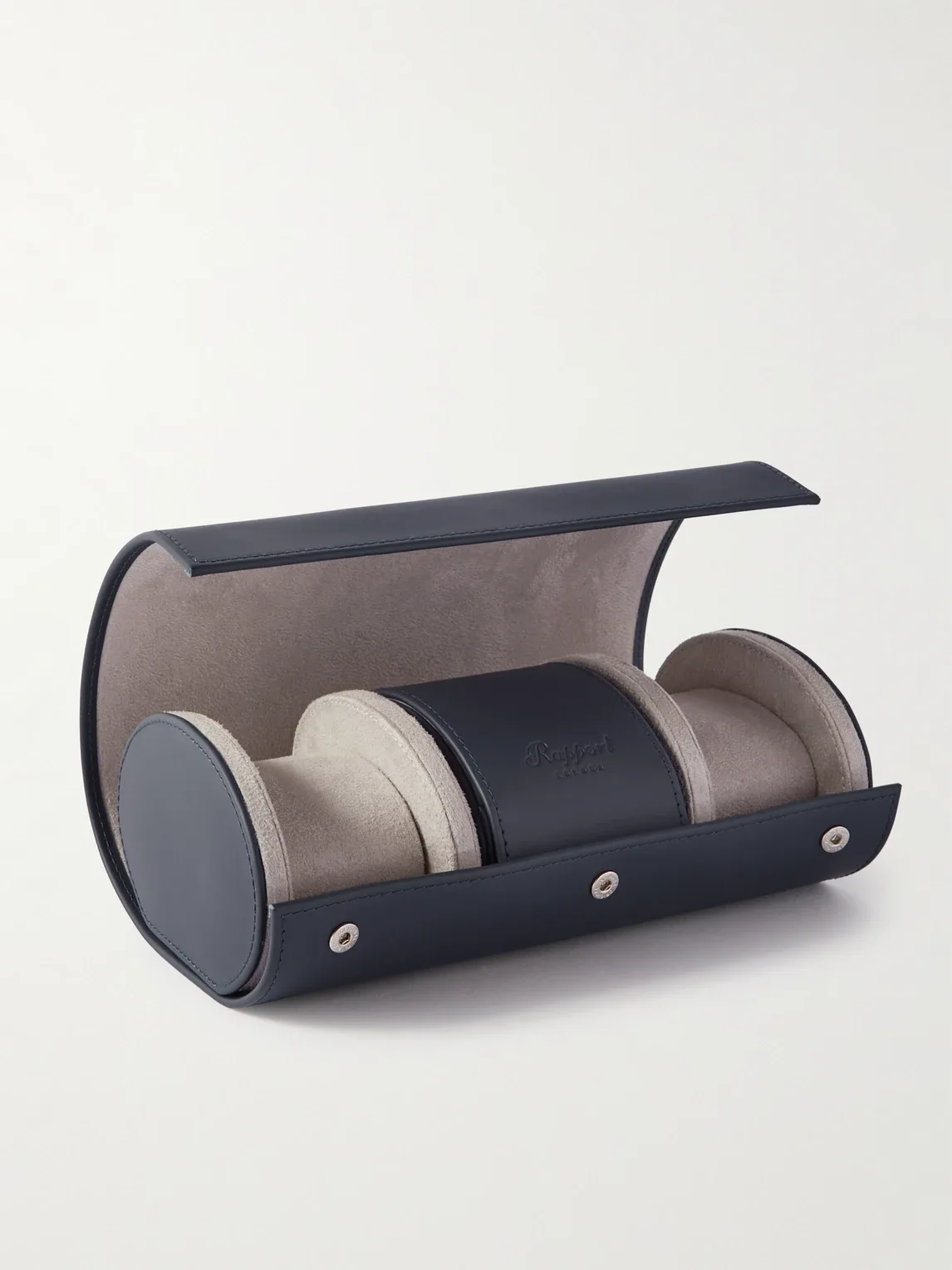 Hyde Park Leather Three-Watch Roll by Rapport London