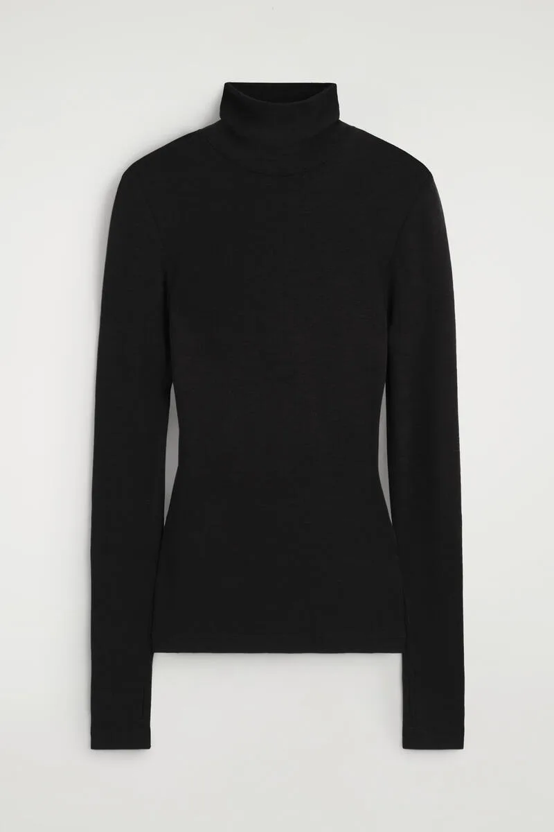 Merino Wool Turtleneck Top by COS