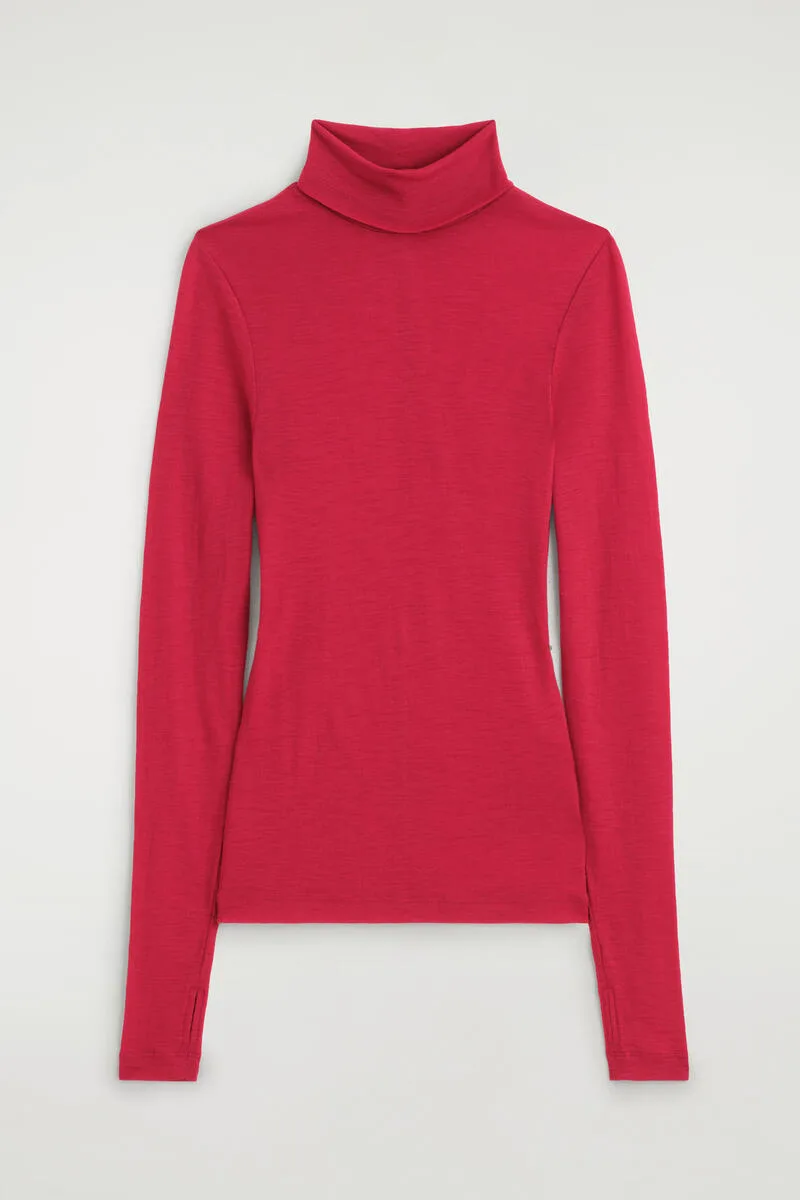 Merino Wool Turtleneck Top by COS