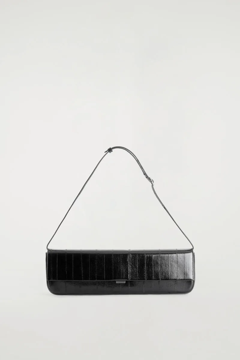 Parquet Clutch Bag - Eel-Effect Leather by COS