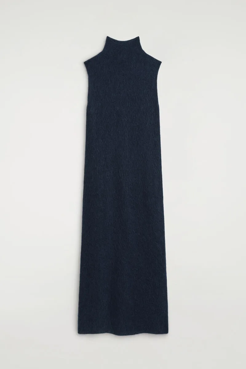 Brushed Mock-Neck Dress