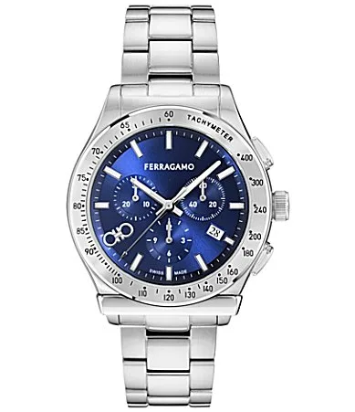 Ferragamo 1927 Chrono Stainless Steel Bracelet Watch