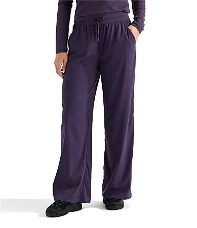 Aphrodite Arise Rib-Knit Waist Wide Leg Pull-On Pants by The North Face