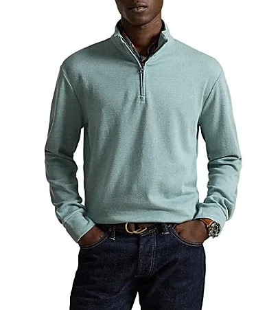 Textured Double-Knit Quarter-Zip Pullover by Polo Ralph Lauren